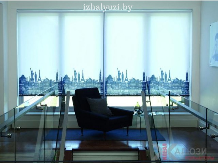 Рольшторы с фотопечатью офис №04