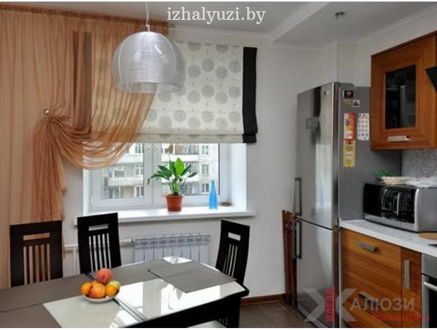 Римские шторы на кухню №03