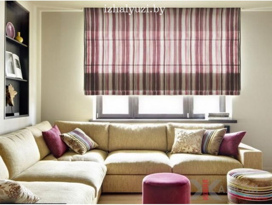Римские шторы в гостиную №04