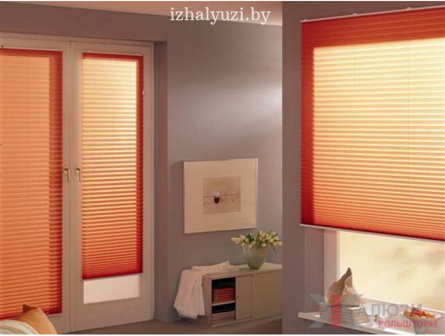 Шторы плиссе в спальню №02