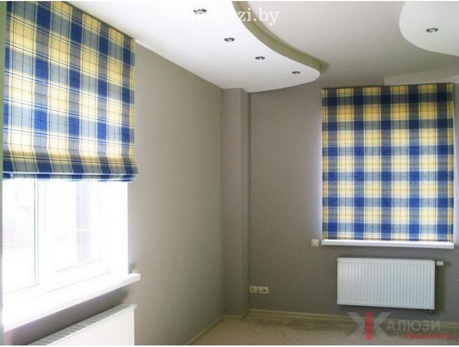 Римские шторы в гостинную