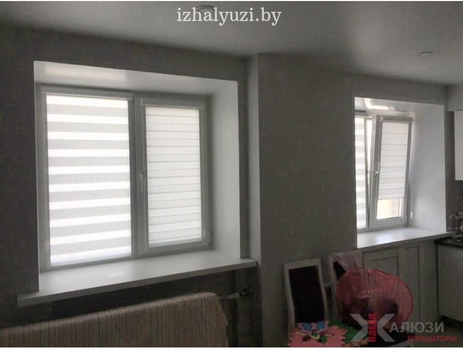 Рольшторы день-ночь на окна ПВХ