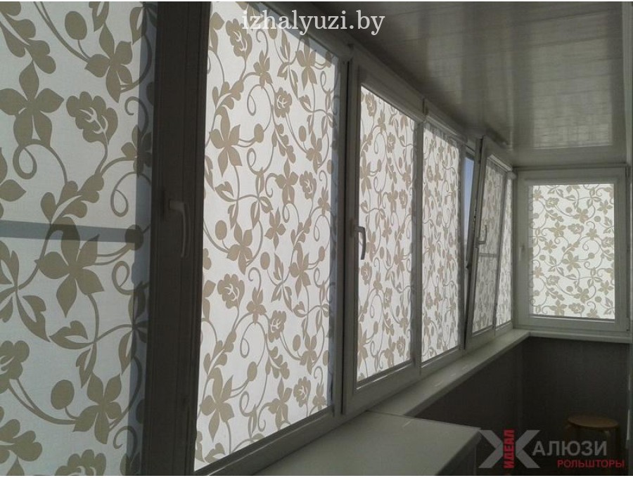 Кассетные рольшторы на балкон