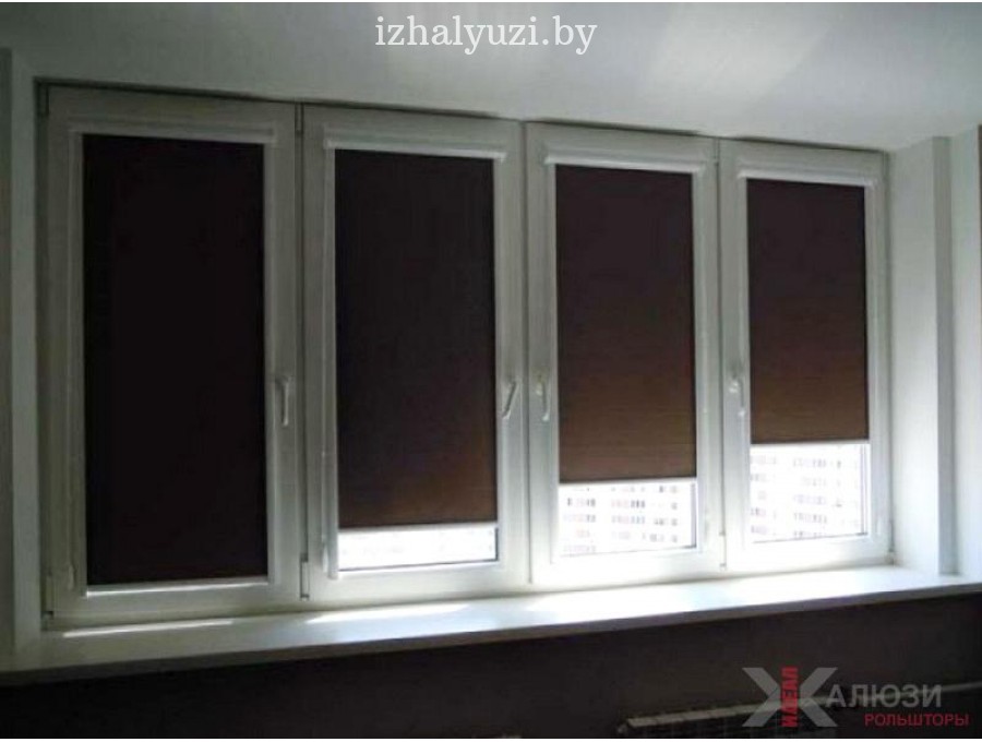 Кассетные рольшторы на лоджию