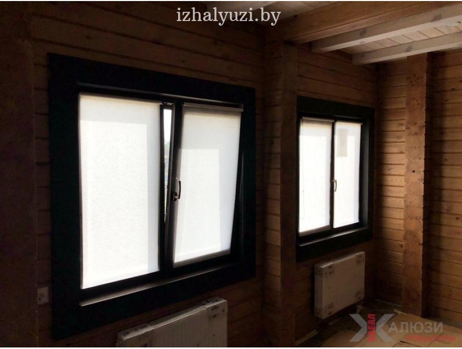 Свободновисящие рольшторы на деревянные скеклопакеты