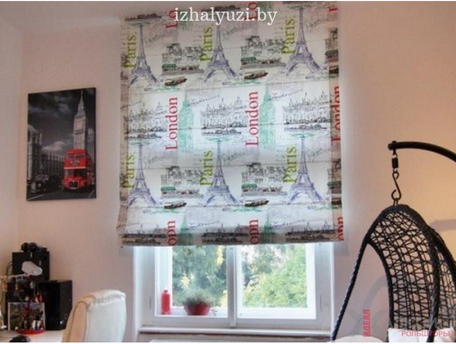 Римские шторы в спальню