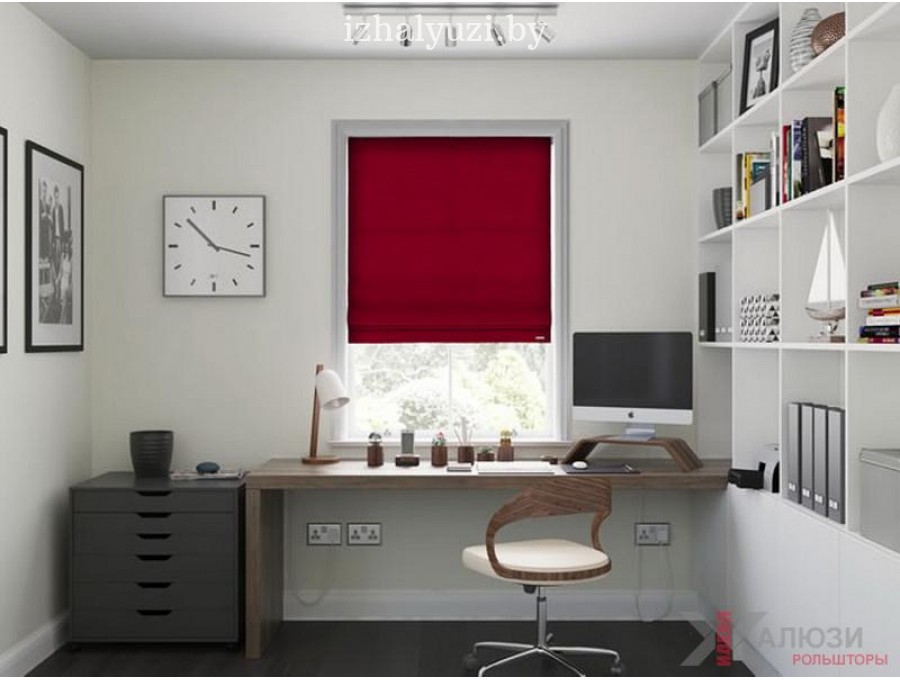 Римские шторы в кабинет