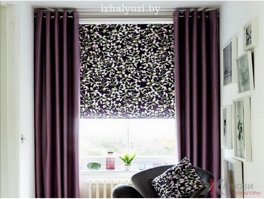 Римские шторы в гостинную