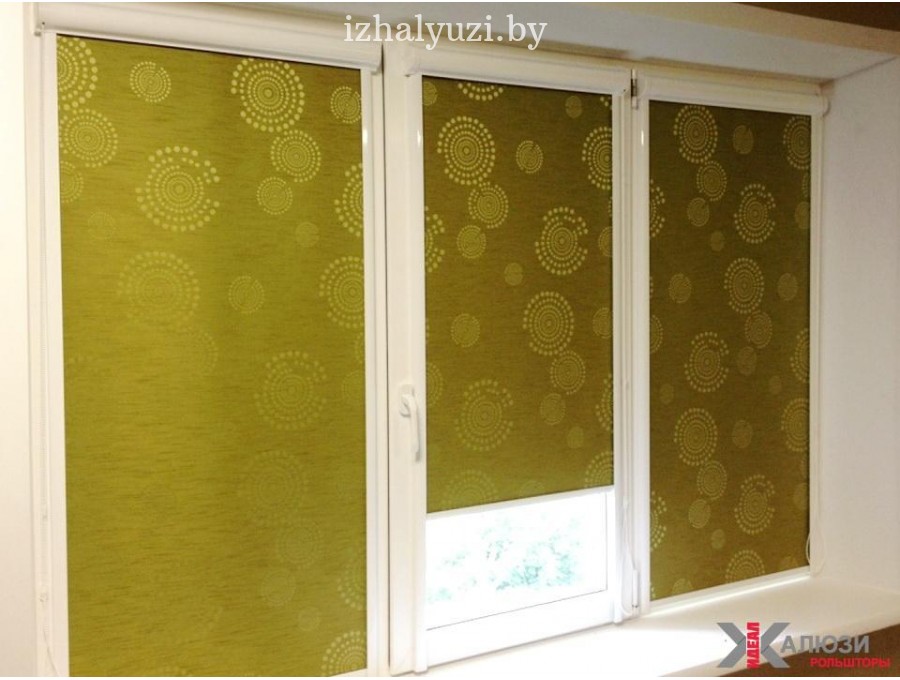 Рольшторы блэкаут зеленые