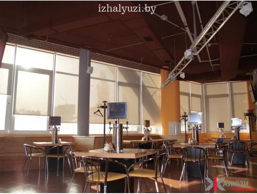 Свободновисящие рольшторы в офис