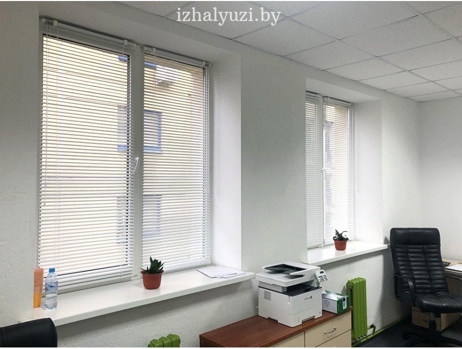 Жалюзи в офис на два окна