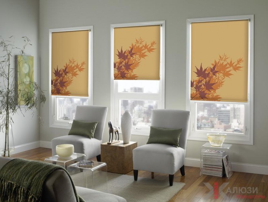 Свободновисящие рольшторы с фотопечатью