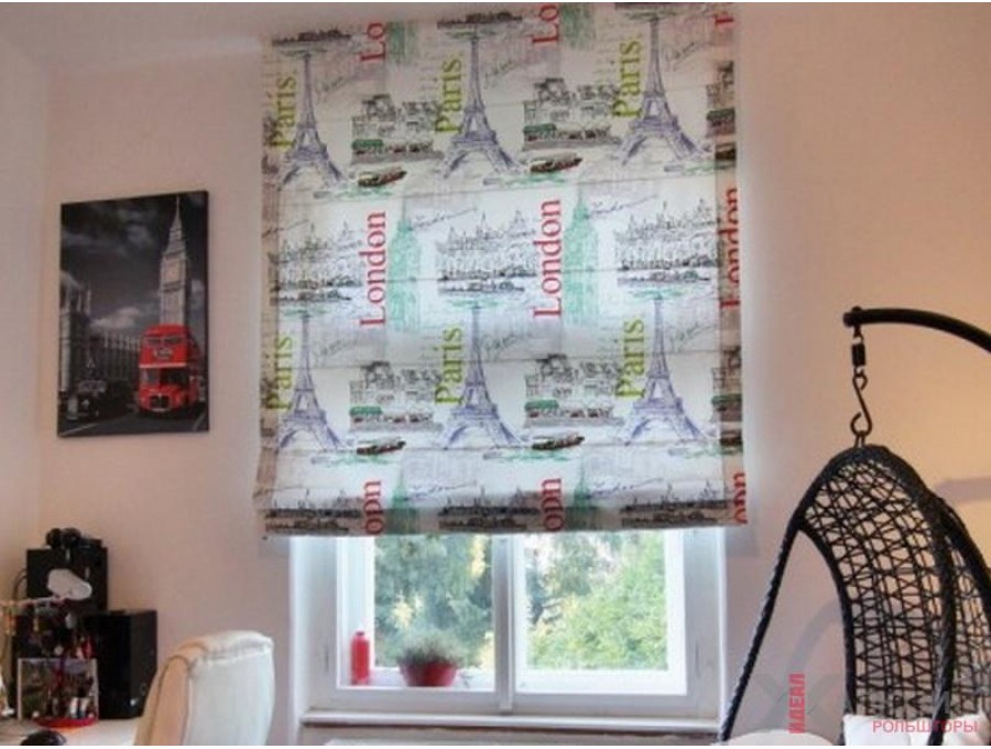 Римские шторы в спальню