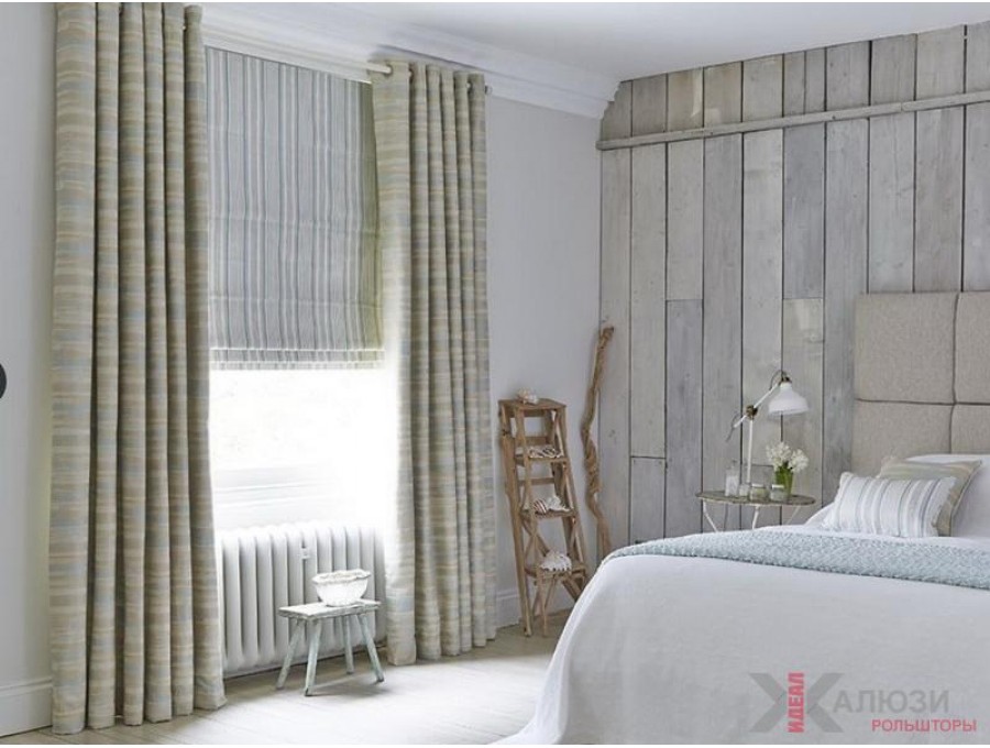 Римские шторы в спальню