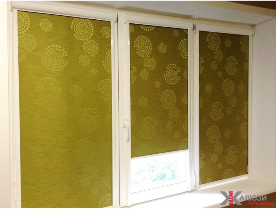 Рольшторы блэкаут зеленые